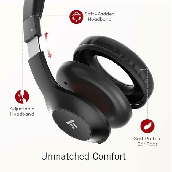 Bluetooth Headphones Bluetooth Headset With Dual 40 MM Drivers For Powerful - Picture 3 of 11